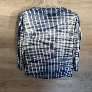 Lululemon athletica Navy Tie-Dye Long Sleeve Tee